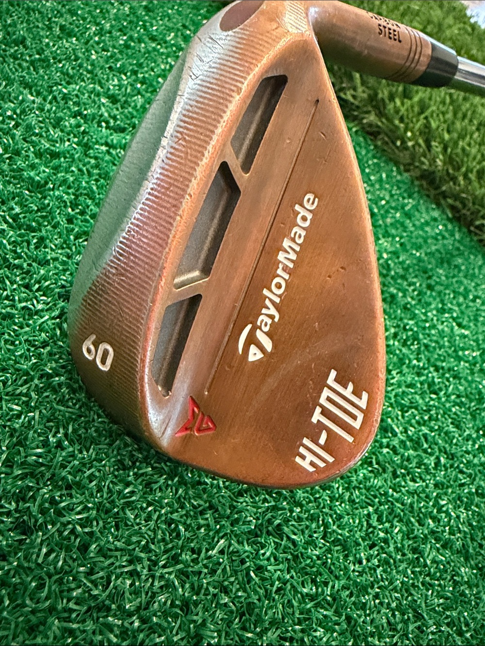 TaylorMade Hi-Toe Wedge in Copper and White Accents 60 HI-REV 2.0 115